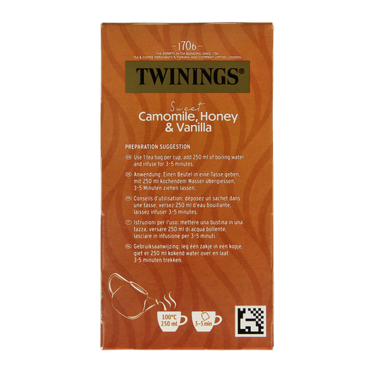 Twinings Kamille honing vanille 20.00 Zakjes