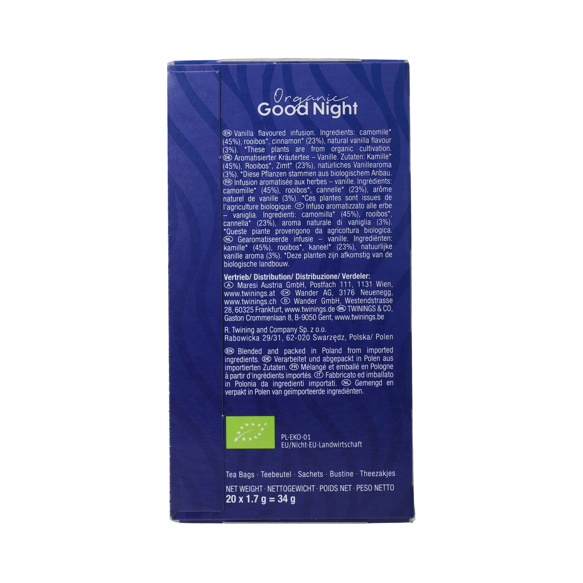 Twinings Good night bio 20.00 Zakjes