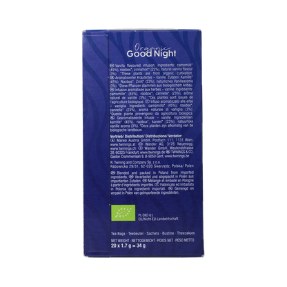 Twinings Good night bio 20.00 Zakjes