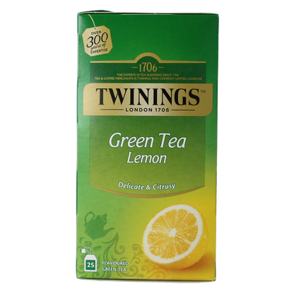 Twinings Groene thee citroen 25.00 Zakjes