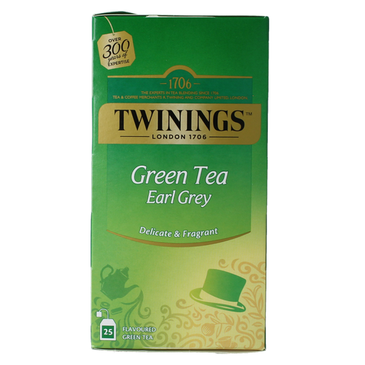 Twinings Green tea earl grey 25 Zakjes