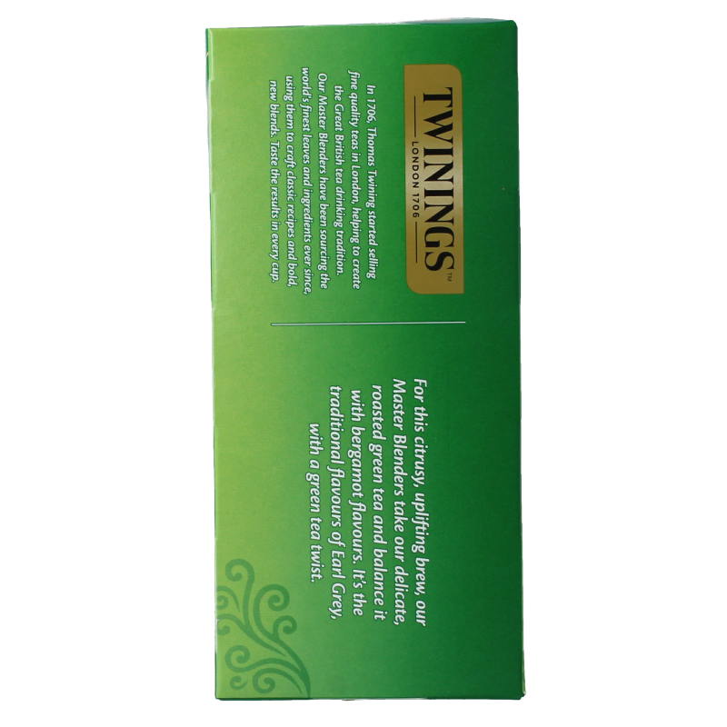 Twinings Green tea earl grey 25 Zakjes