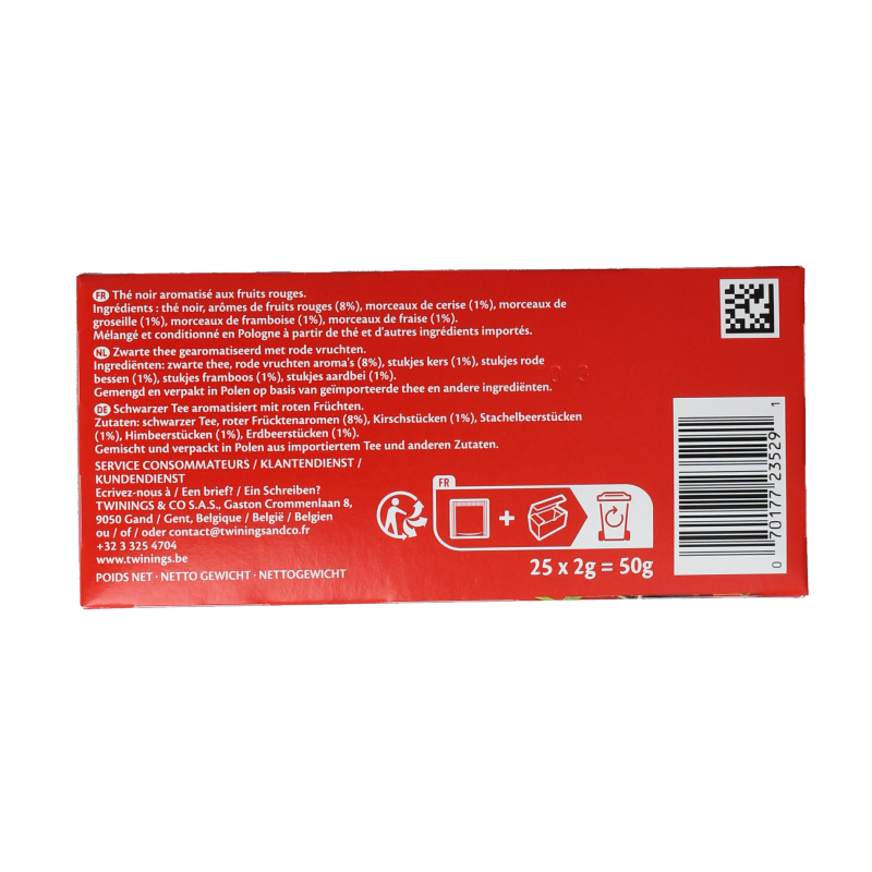 Twinings Red fruits tea 25 Zakjes