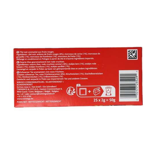 Twinings Red fruits tea 25.00 Zakjes