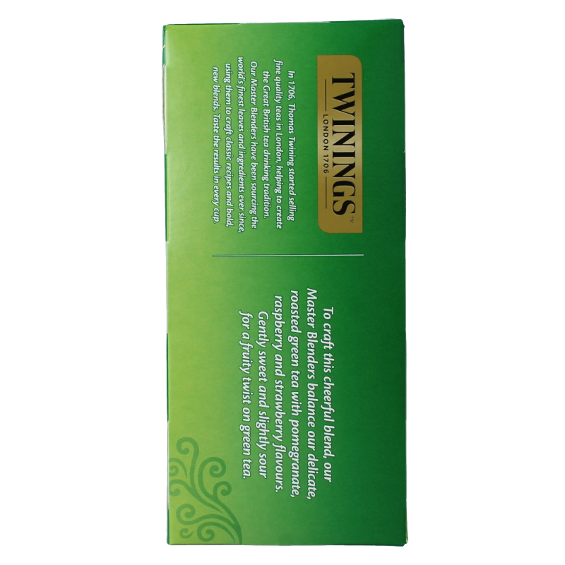 Twinings The vert pomogranate raspberry strawberry 25 Zakjes
