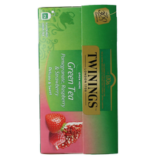 Twinings The vert pomogranate raspberry strawberry 25.00 Zakjes