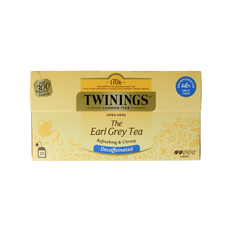 Twinings Earl grey decaf envelop zwart 25.00 Zakjes