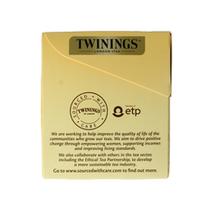 Twinings Earl grey decaf envelop zwart 25.00 Zakjes
