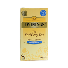 Twinings Earl grey decaf envelop zwart 25.00 Zakjes