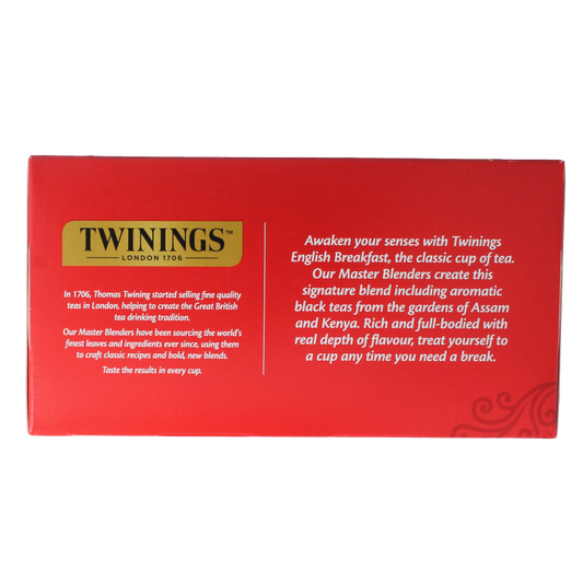 Twinings English breakfast envelop 50 Stuks