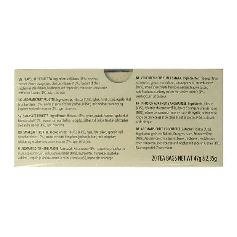 Celestial Season Wild berry zinger herb tea 20 Zakjes