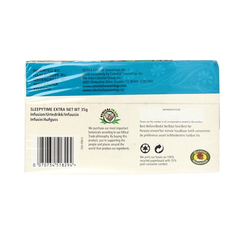Celestial Season Sleepytime extra wellness tea 20 Zakjes