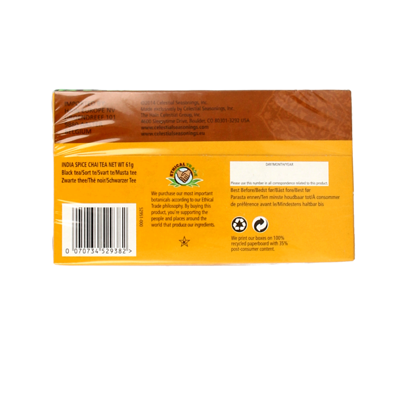 Celestial Season Chai tea Indian spice 20 Zakjes