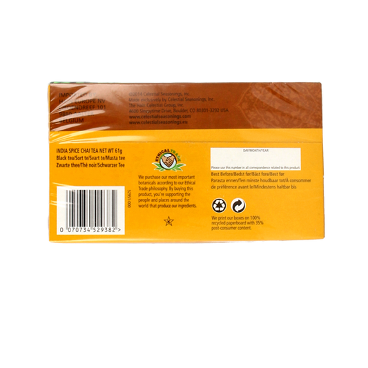 Celestial Season Chai tea Indian spice 20 Zakjes