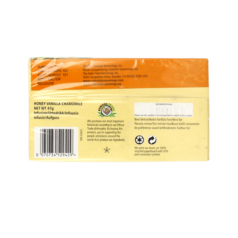Celestial Season Honey vanilla chamomile 20 Zakjes