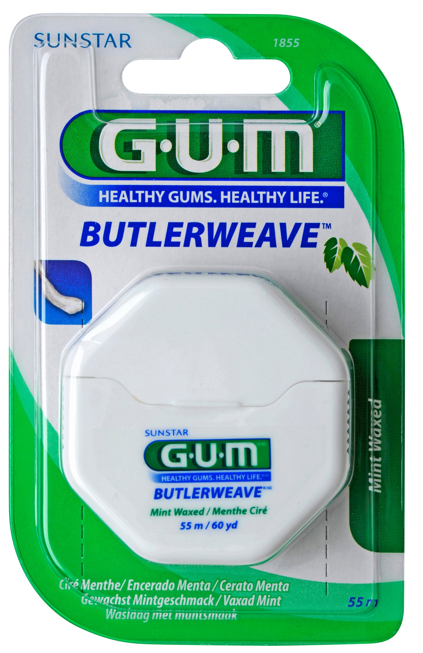 GUM Butlerweave waxed mint 55 meter  1 Stuks
