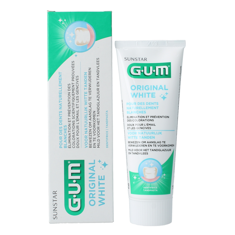 GUM Original white tandpasta 75 Milliliter