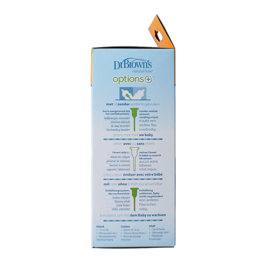 Dr. Brown's Options+ brede halsfles 150ml 1.00 Stuks