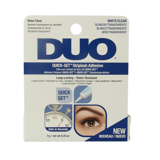 DUO Quickset striplash adhesive white/clear 7 Gram