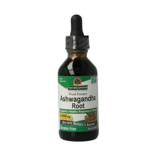 Natures Answer Ashwagandha extract alcoholvrij 60 Milliliter