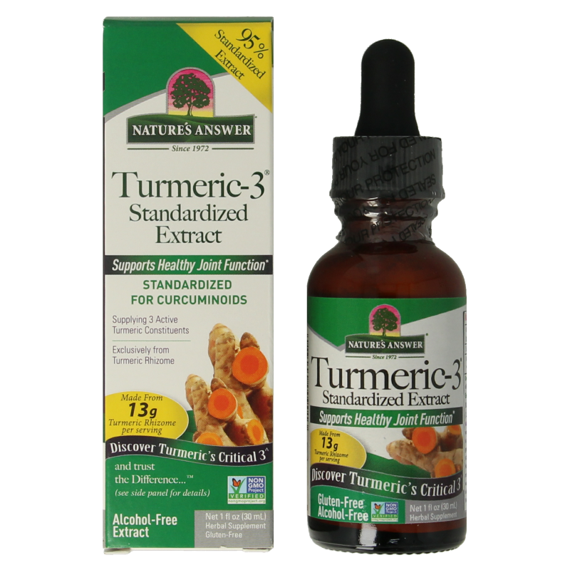 Natures Answer Turmeric-3 Curcuma extract alcoholvrij 30 Milliliter