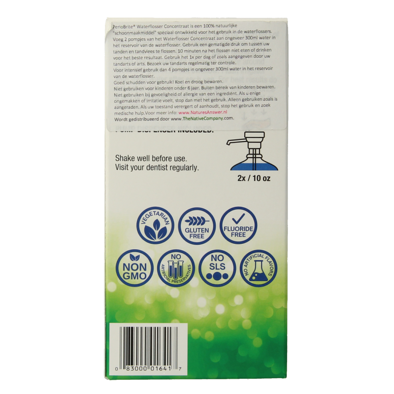 Natures Answer Periobrite monddouche 22 kruiden en Q10 120 Milliliter