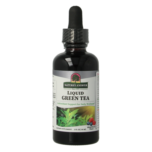 Natures Answer Groene thee extract alcoholvrij met 50% EGCG 60 Milliliter
