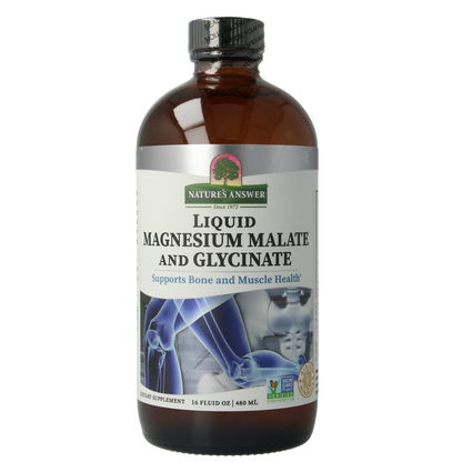 Natures Answer Vloeibaar magnesium malaat & bisglycinaat 480.00 Milliliter
