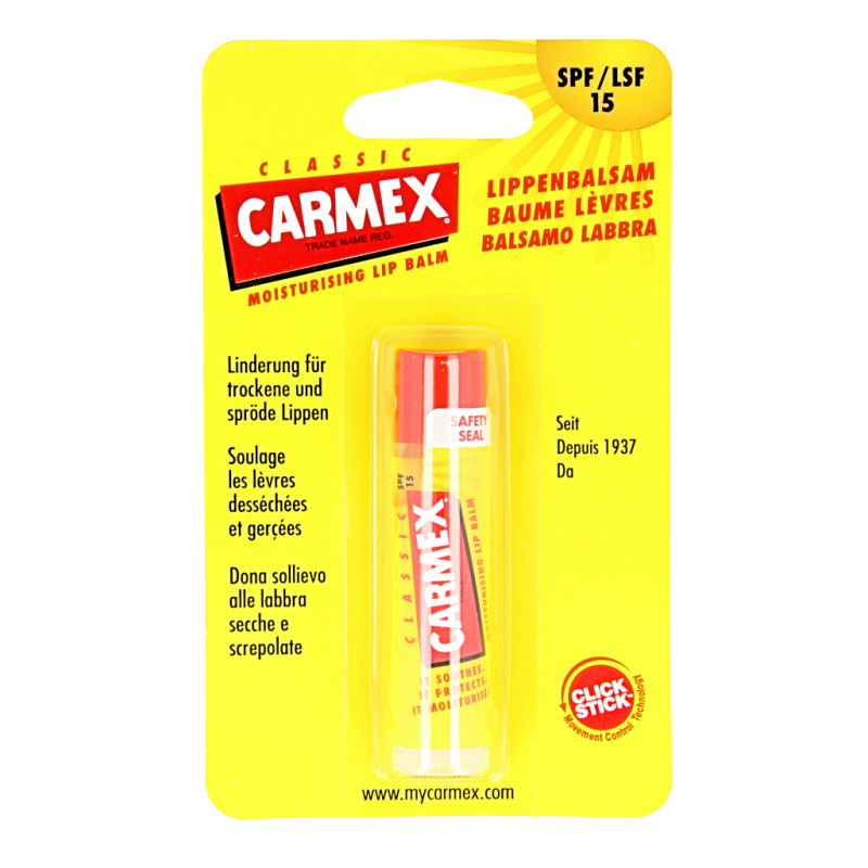 Carmex  Lip balm classic stick 4.3 Gram