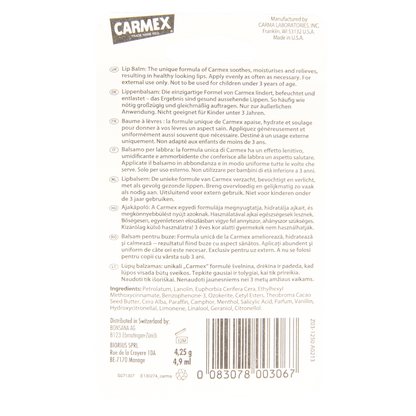 Carmex  Lip balm classic stick 4.25 Gram