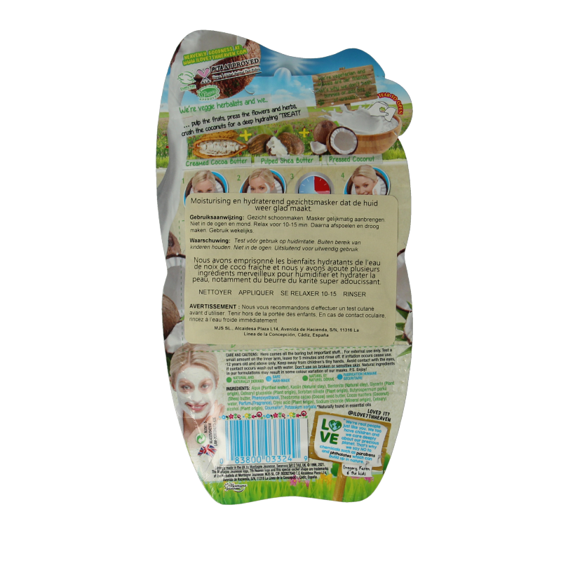 Montagne 7th Heaven gezichtmasker creamy coconut 15 Milliliter