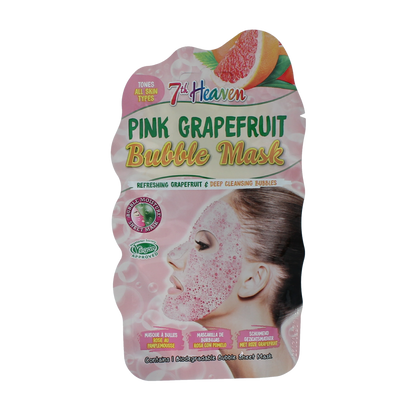 Montagne 7th Heaven face mask pink grapefruit bubble sheet 1.00 Stuks