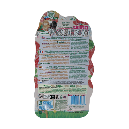 Montagne 7th Heaven face mask pink grapefruit bubble sheet 1.00 Stuks
