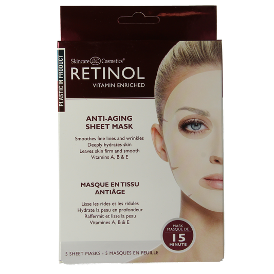 Retinol Anti-aging sheet mask 5.00 Stuks