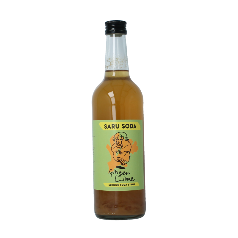 Saru Soda Siroop ginger lime bio demeter 500 Milliliter