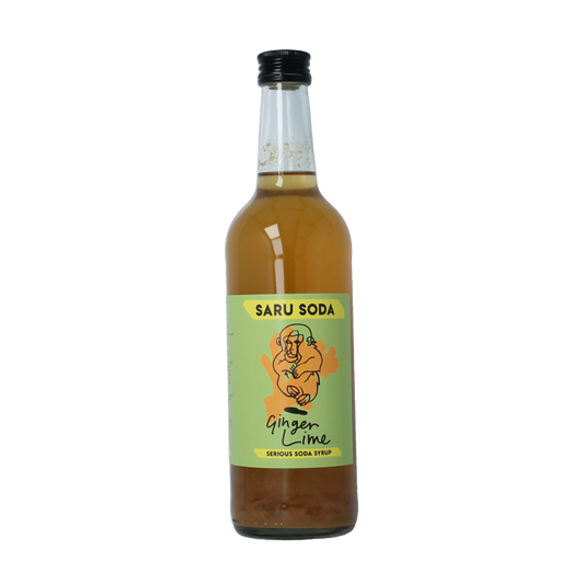 Saru Soda Siroop ginger lime bio demeter 500 Milliliter