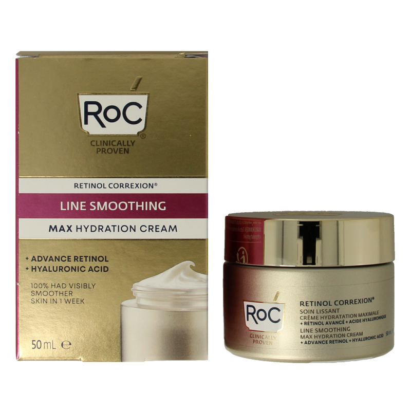 ROC Retinol correxion line smoothing max hydration 50 Milliliter