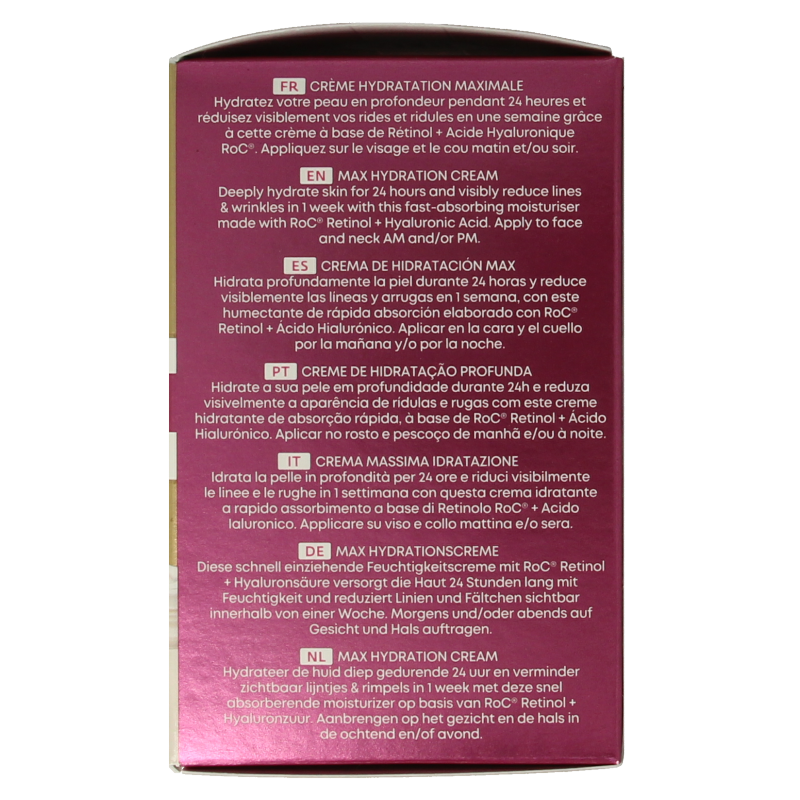 ROC Retinol correxion line smoothing max hydration 50 Milliliter