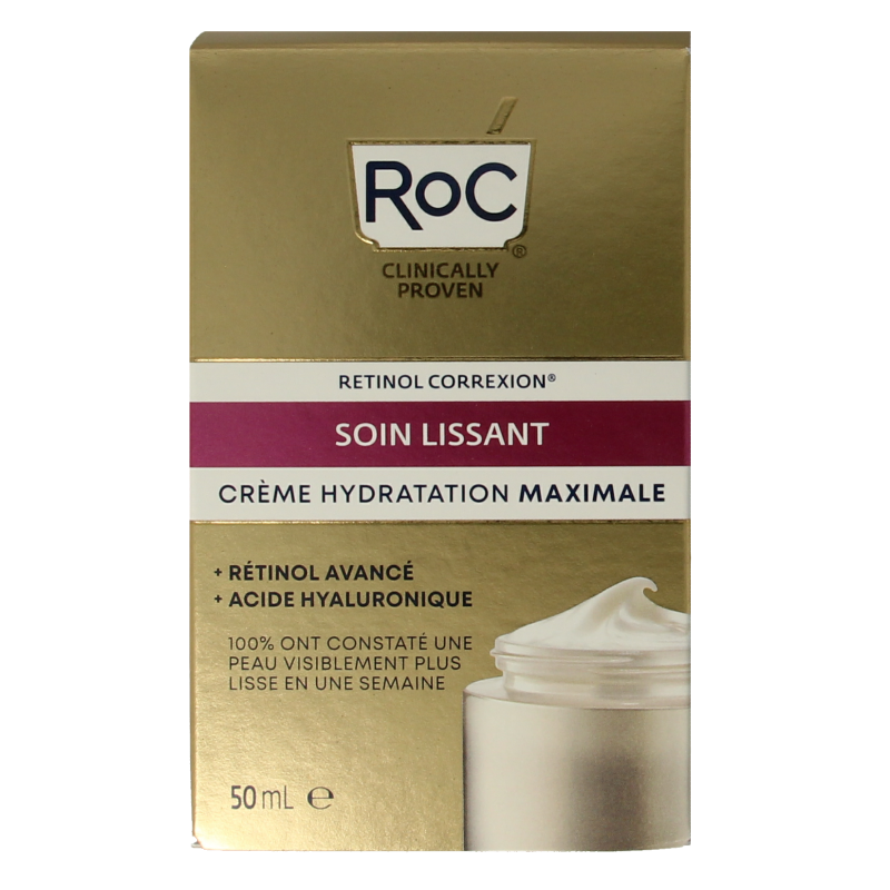 ROC Retinol correxion line smoothing max hydration 50 Milliliter