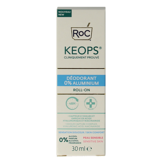 ROC Keops deodorant roll-on 0% aluminium 30 Milliliter