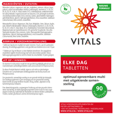 Vitals Elke Dag 90 tabletten 90.00 Tabletten