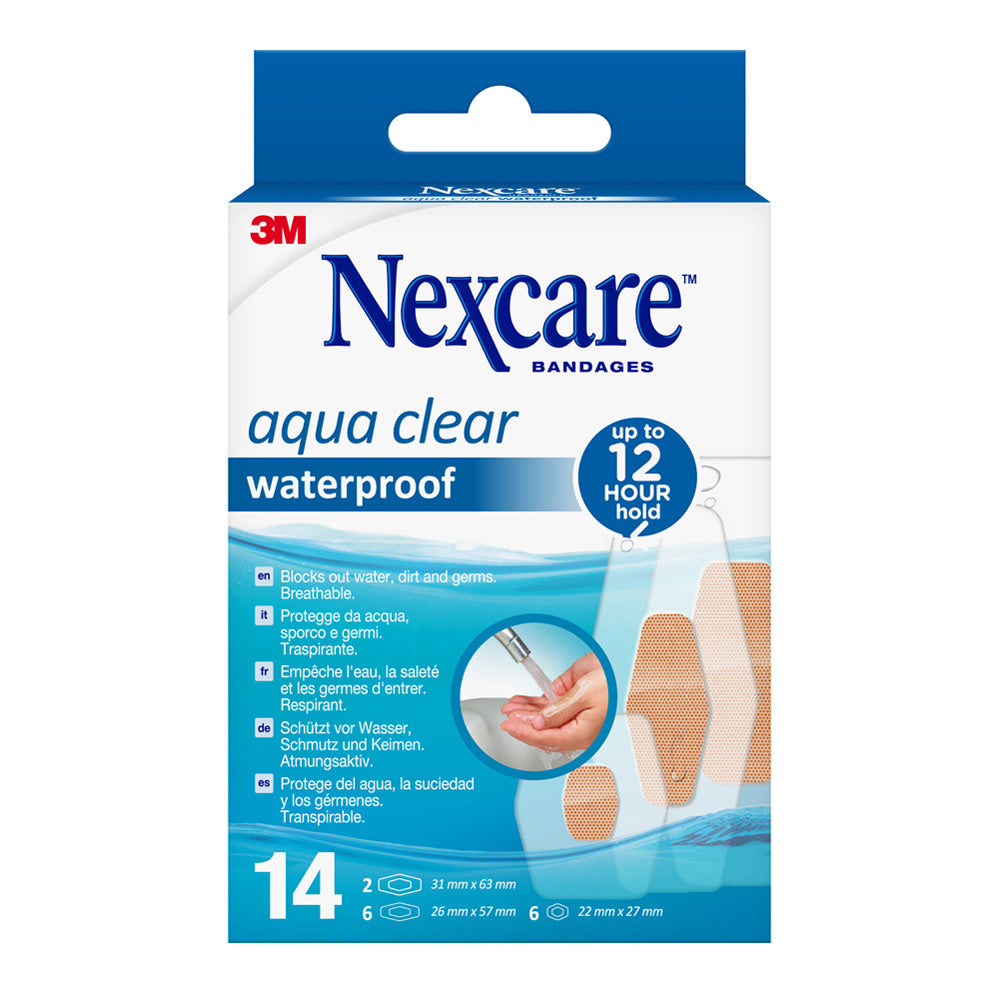 Nexcare Aqua clear waterproof 360° pleisters 14.00 Stuks