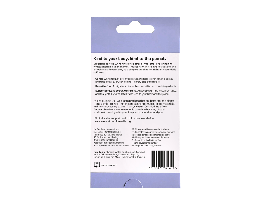 The Humble Co Whitening Strips - Mint - 28 strips 28.00 Stuks
