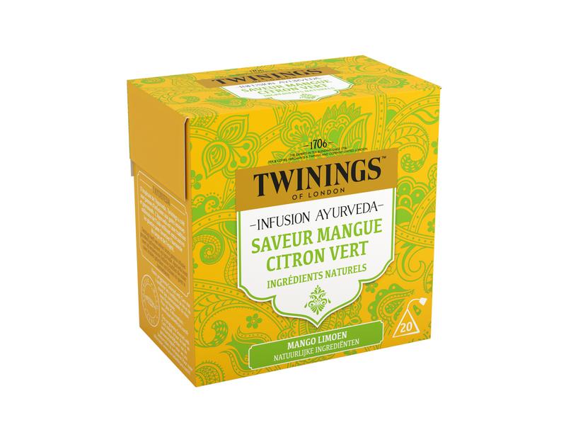 Twinings Ayurveda mango limoen 20 Zakjes