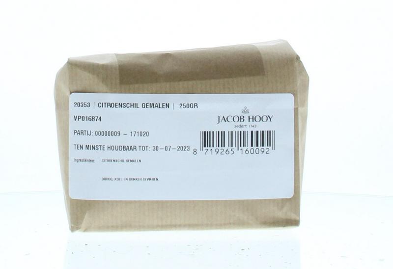 Jacob Hooy Citroenschil gemalen 250 Gram