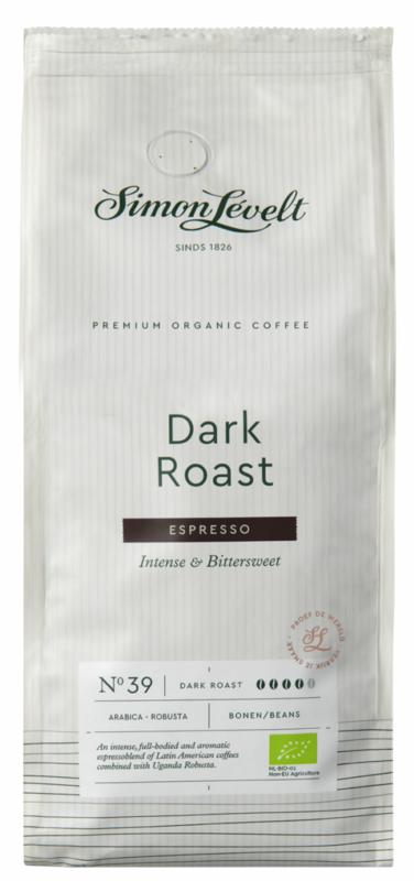 Simon Levelt Espresso dark roast bonen bio 1.00 Kilogram