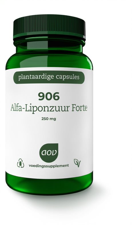 AOV 906 Alfa-liponzuur forte 60 Vegetarische capsules