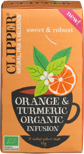Clipper Orange & turmeric infusion bio 20 Zakjes