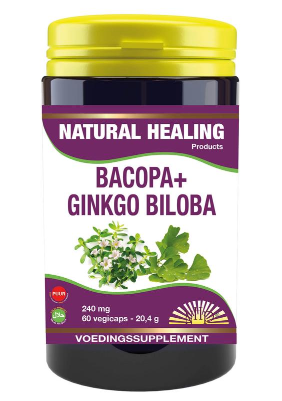 NHP Bacopa met ginkgo biloba puur 60 Vegetarische capsules