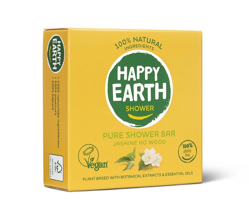 Happy Earth Showerbar jasmine ho wood 90 Gram